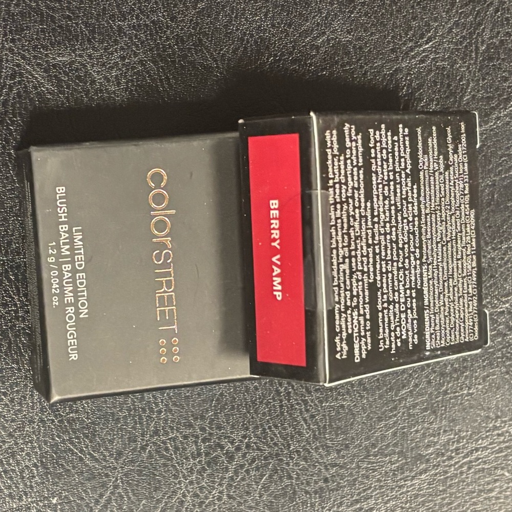 2 Color Street Berry vamp mini blush balm
